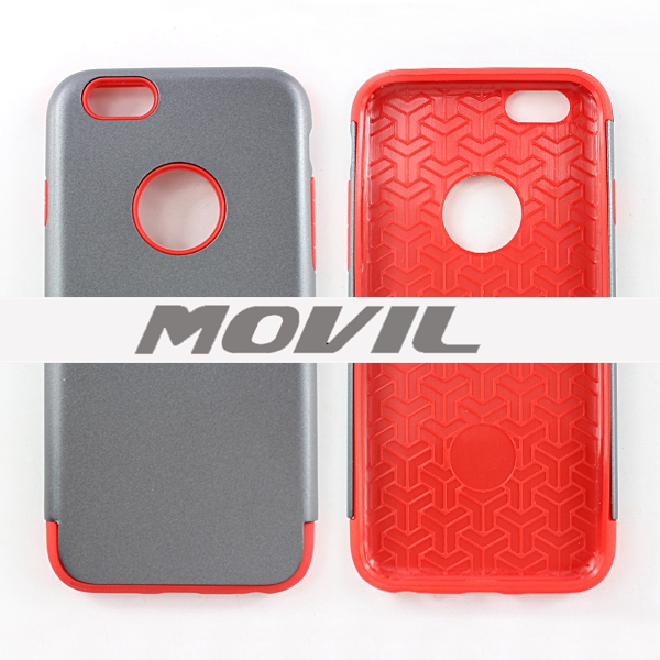 NP-2475 2 en 1 tpu    pc funda  para Apple iPhone 6-10